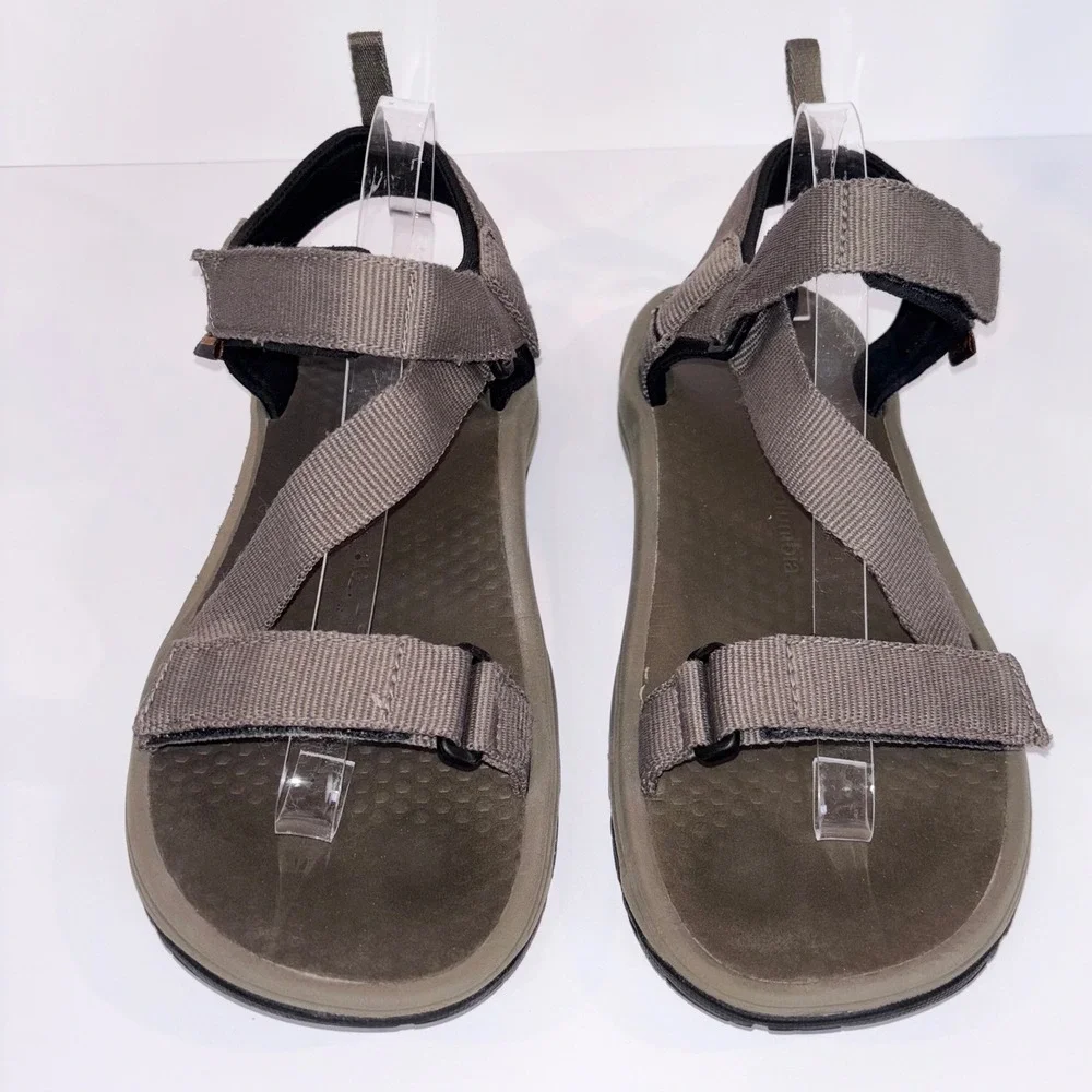 Columbia Men's Size 10 Tech‎ Sandal Adjustable Strap Brown Outdoor Water Sandals
